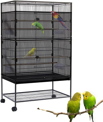 Bird Cage Seed Catcher Large Bird Cage Cover 118 * 31 inches Adjustable Net by SYOOY