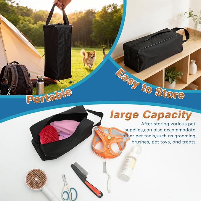 7-Piece Pet Grooming Kit with Storage Bag | Portable Bathing Set - Image 2