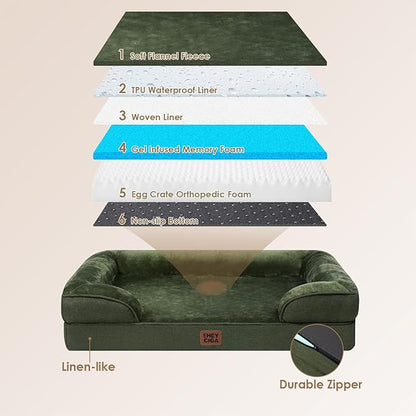 EHEYCIGA Orthopedic Dog Bed for Small Dogs, Waterproof Memory Foam Small Dog - Image 5
