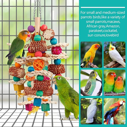 lovyoCoCo Parrot Toys Bird Toys Natural Corn Cob Bird chew Toys - Image 5