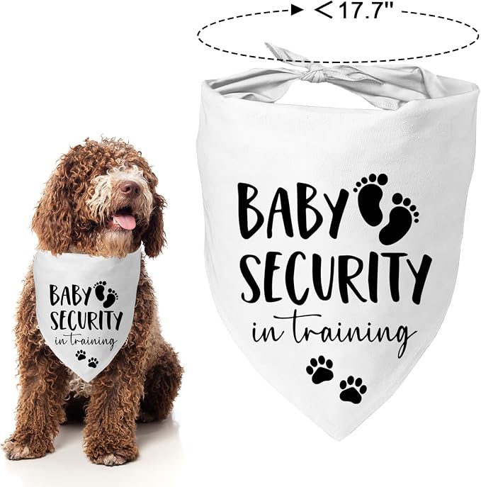 Baby Security in Training Dog Bandana Pet Scarf Pregnancy Announcement Dog - Image 4