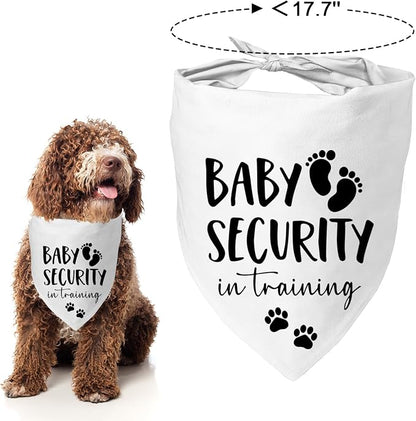 Baby Security in Training Dog Bandana Pet Scarf Pregnancy Announcement Dog - Image 4