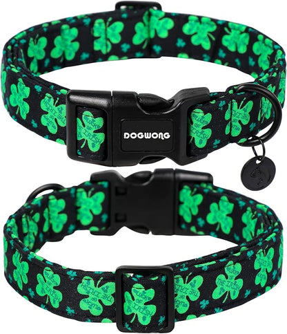 DOGWONG Black St. Patrick's Day Dog Collar - Image 2