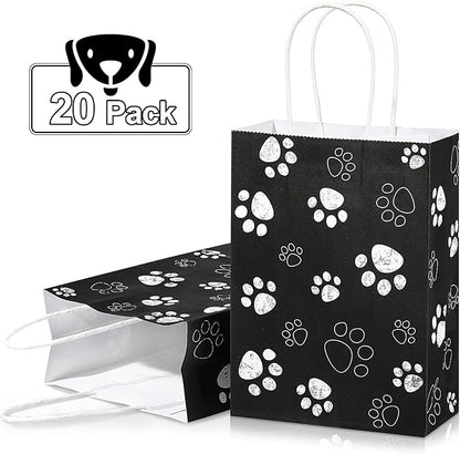 Blulu 20 Pcs Puppy Dog Paw Gift Bags - Image 3