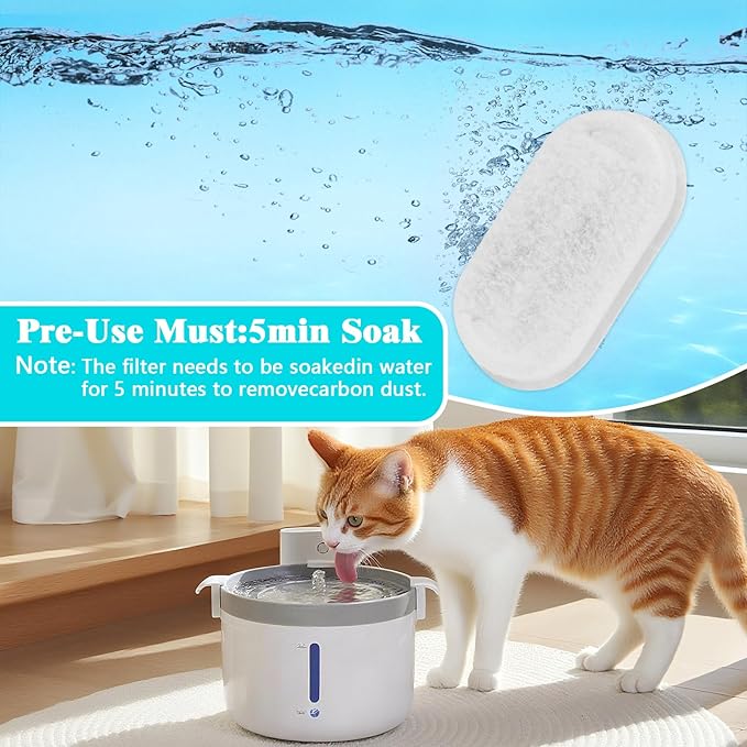 16-Pack Cat Water Fountain Filter – Cat Fountain Replacement Filters - Image 3