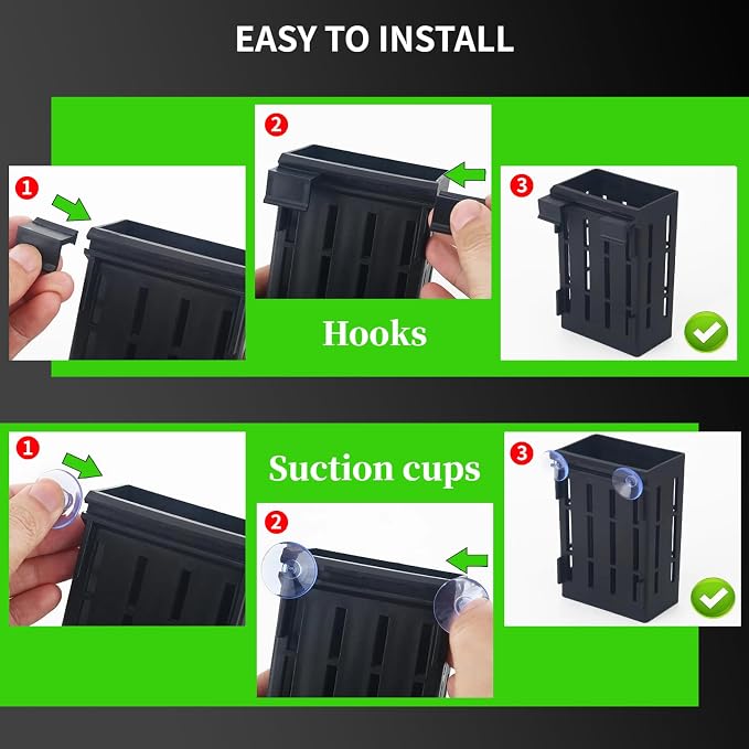 2 PCS Aquarium Plant Holder Top Hanging Fish Tank Plant Pot Aquarium Planter - Image 5