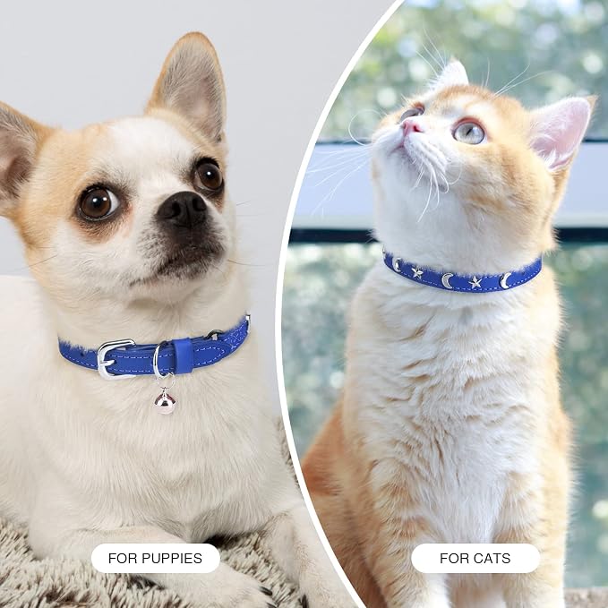 Leather Cat Collars for Boy Girl Cats - Image 6