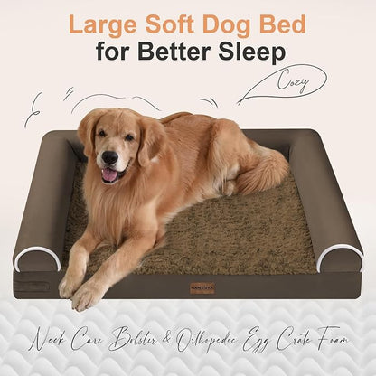 Large Dog Bed Orthopedic Washable: Beds Bolster XL Bed Medium Large Dogs Egg - Image 2
