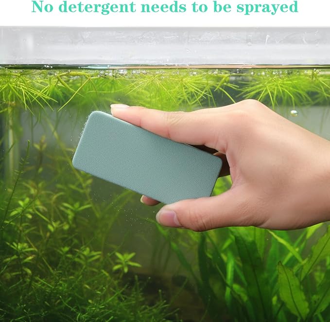 3Pack Aquarium Double Sided Sponge Brush, Aquarium Glass Cleaner Sponge - Image 4
