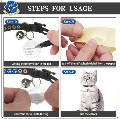 Leather Personalized Breakaway Cat Collar - Image 7