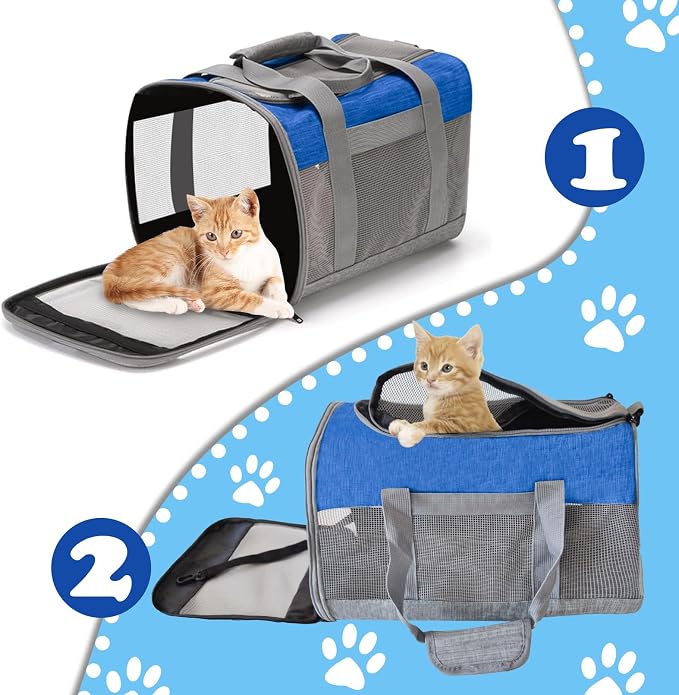 Soft Sided Pet Carrier for Cat, Airline Approved Cat Carriers Collapsible - Image 3