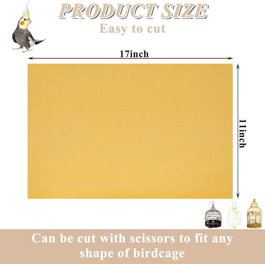 50 PCS Gravel Liner Paper for Bird Cage 11 x 17 Inch Bird Cage Paper Liners - Image 2