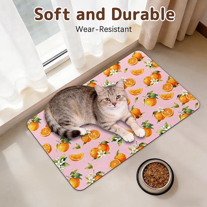 Dog Food Mat for Bowls, Absorbent Quick Dry Dog Cat Mats for Food and Water - Image 4