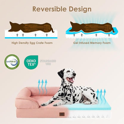 EHEYCIGA Orthopedic Dog Bed for Medium Dogs, Waterproof Memory Foam Medium Dog - Image 3