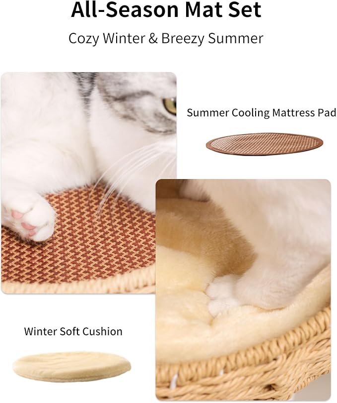 Wood Cat Tree for Large Cats, Modern Cat Tree Tower - Image 4