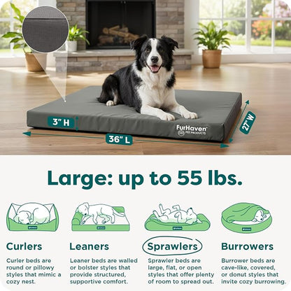 FurHaven Water-Resistant Orthopedic Dog Bed - Image 3