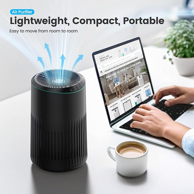Air Purifiers for Bedroom Home for Smoke Pet Dander Odors, Air Purifier - Image 9