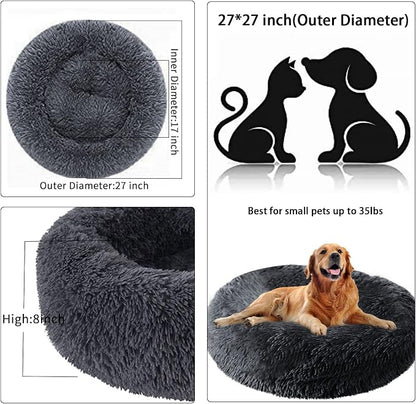 Nisrada Dog Bed for Small Medium Large Dogs, 27 inch Calming Dogs Bed, - Image 5
