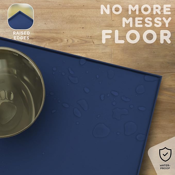 Dog Food Mat - 24x15 Raised Edges Dogs Mat - Image 5