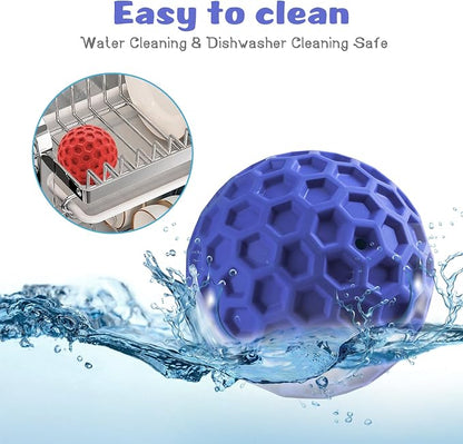 HIPPIH Indestructible Squeaky Dog Toys, Interactive Dog Balls 2 Pack, Chew Toys - Image 7