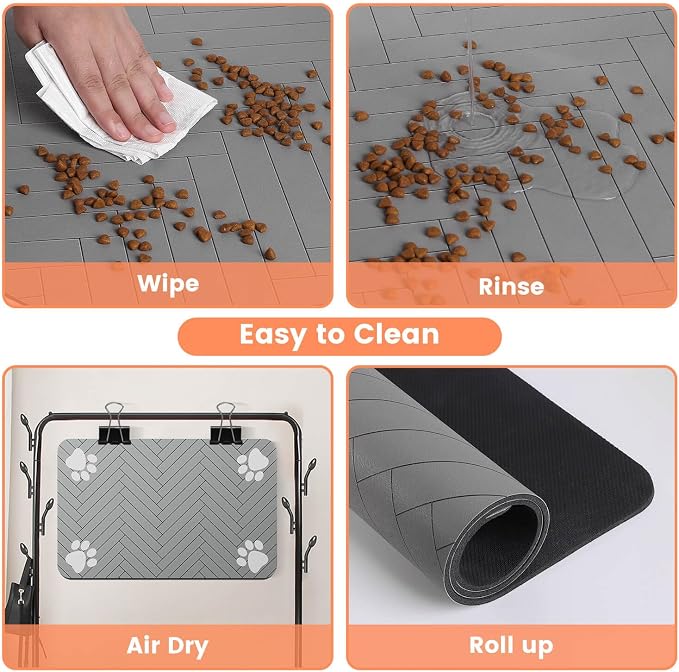 Pet Feeding Mat-Absorbent Pet Placemat - Image 4