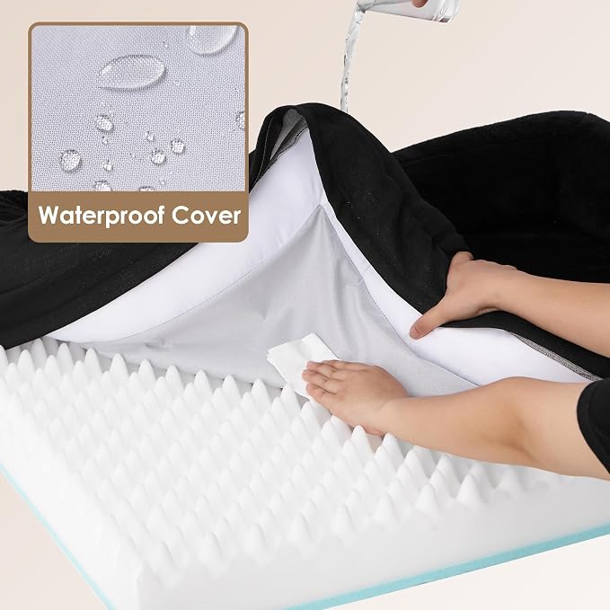 EHEYCIGA Orthopedic Dog Bed for Large Sized Dog, Waterproof Liner & Washable - Image 4