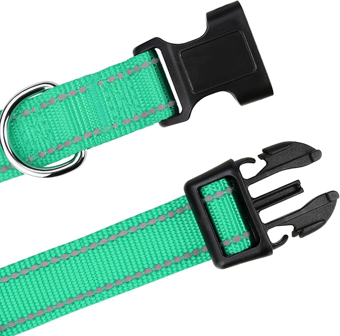 TagME Reflective Nylon Dog Collars, Adjustable Classic Pet Collar - Image 4
