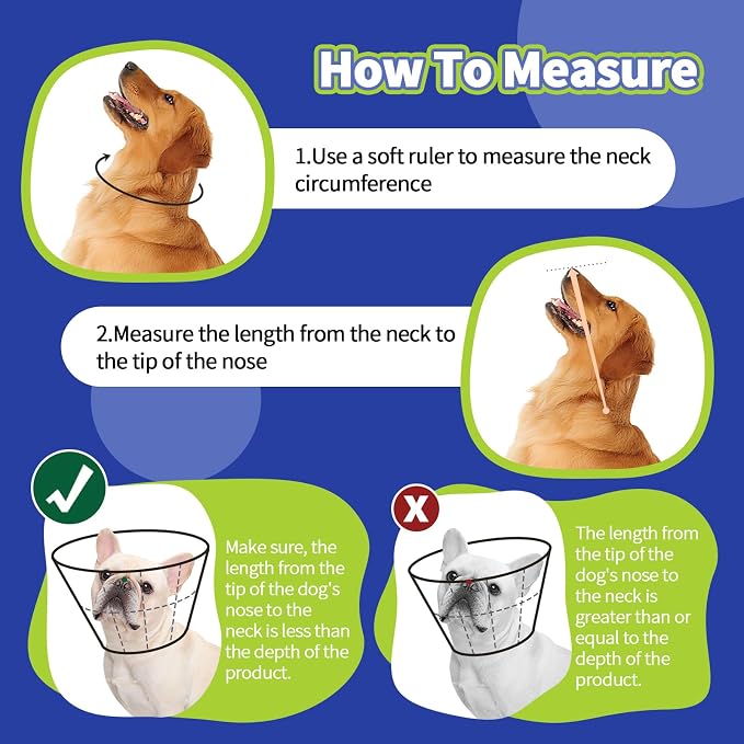 Dog Cone Collar Soft Cone for Medium Dogs After Surgery Adjustable Elizabethan - Image 3
