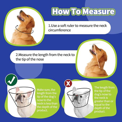 Dog Cone Collar Soft Cone for Medium Dogs After Surgery Adjustable Elizabethan - Image 3