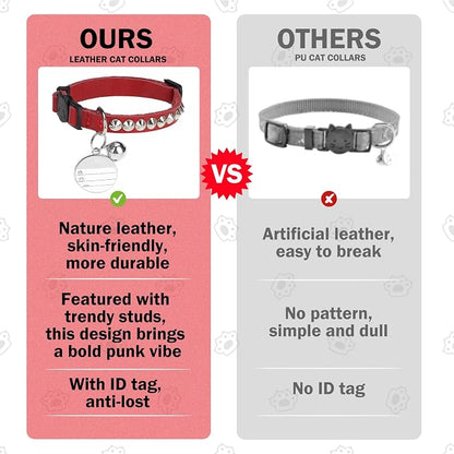 Leather Personalized Breakaway Cat Collar - Image 5