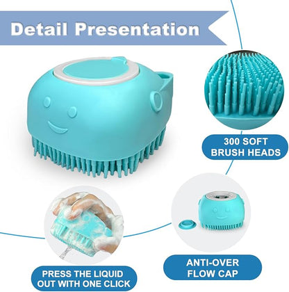 2PCS Dog Washing Gloves and Dog Shampoo Brush, Dog Bath Supplies Dog and Cat - Image 5