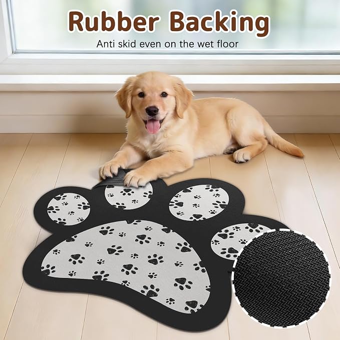 Dog Food Mat for Bowls, Absorbent Quick Dry Dog Cat Mats for Food and Water - Image 5