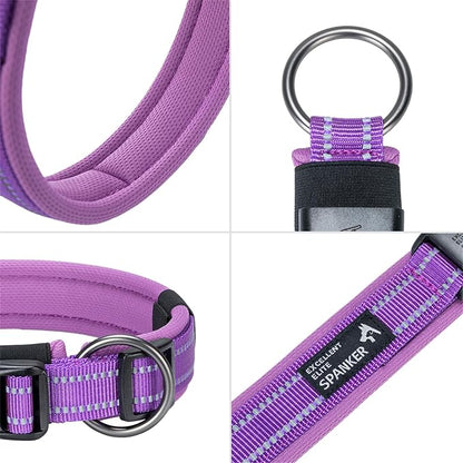EXCELLENT ELITE SPANKER Reflective Dog Collar Classic Soft Padded Breathable - Image 5