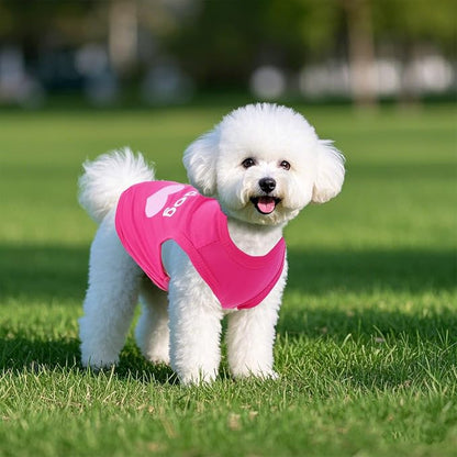 4 Pack Dog Shirts Summer Printed Puppy Clothes Cute Sleeveless Pet T Shirts Dog - Image 4