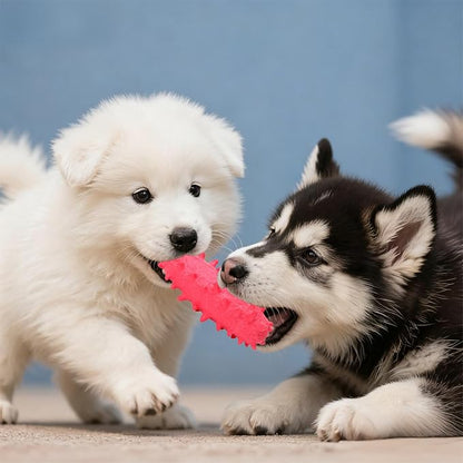 2 Pack Dog Toys for Aggressive Chewers, Tough Puppy Chew Toys Teething Bone for - Image 6