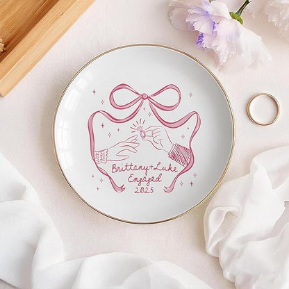 Custom Engaged Ring Dish - Image 4