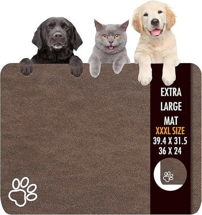 Dog Food Mat, 39.4"x31.5" Largest Absorbent Dog Mat by yuzshin