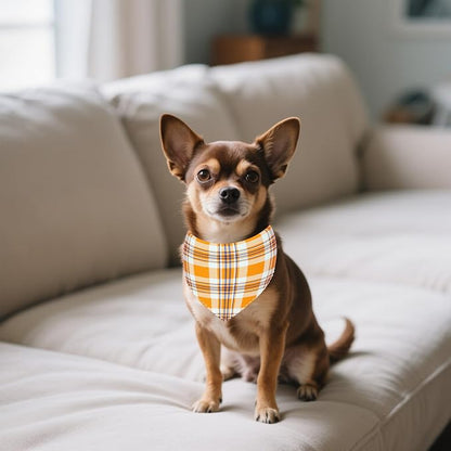 30 Pcs Plaid Dog Bandanas for Small Dogs Stitch Dog Bandana Bulk Reversible - Image 6