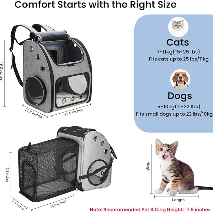 Expandable Pet Carrier Backpack - Image 2