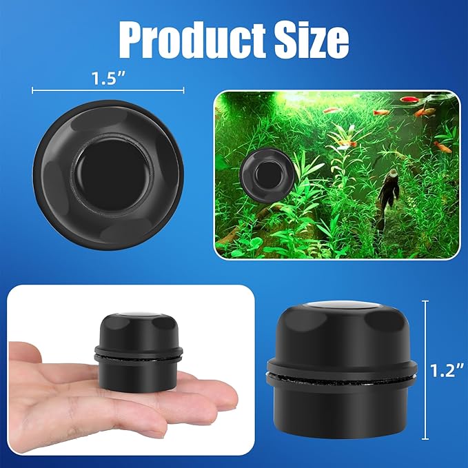 AQUANEAT Aquarium Magnetic Brush, Glass Fish Tank Cleaner, Algae Scraper - Image 3