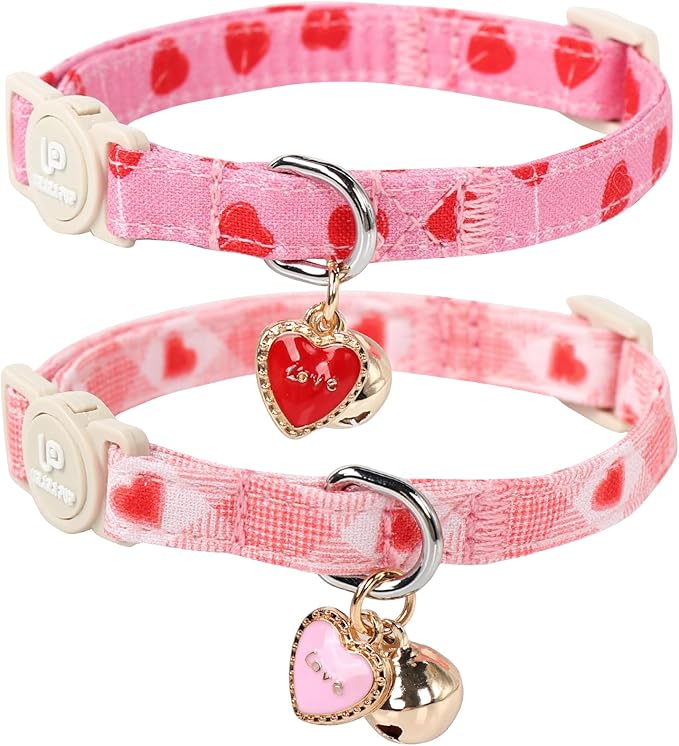 Cat Collar, 2 Pack Cat Collars-Cute Breakaway Cat Collar by UPURARAPUP