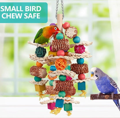 lovyoCoCo Parrot Toys Bird Toys Natural Corn Cob Bird chew Toys - Image 3