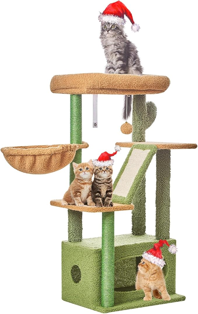 Taoqimiao Cat Tree, 38.5-Inch Cat Tower - Image 10