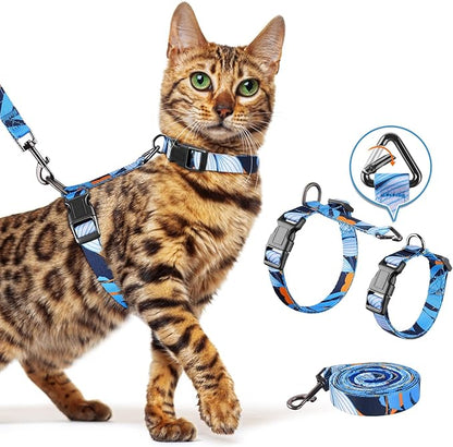 Halypet Cat Harness and Leash Set, Escape Proof Cat Harness, Safe Kitten Harness by DOMoreWithYourPet