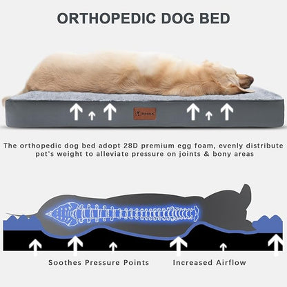 MIHIKK Waterproof Dog Bed Medium Size Dog Orthopedic Dog Beds - Image 2