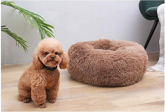 BODISEINT Modern Soft Plush Round Pet Bed - Image 2