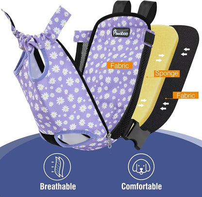 Pawaboo Pet Carrier Backpack, Adjustable Pet Front Cat Dog Carrier Backpack - Image 5