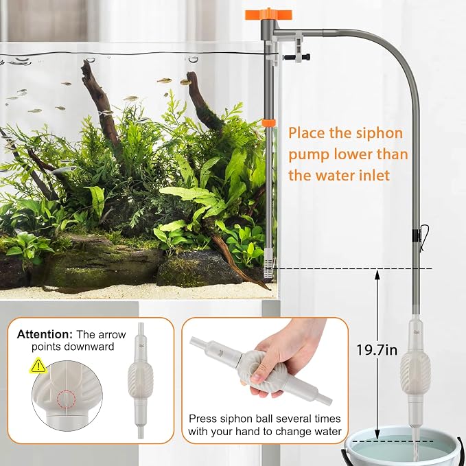 AQQA Aquarium Siphon Vacuum Cleaner Kit - Image 7