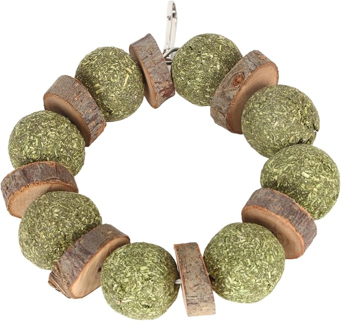 Wood and Straw Chew Toys, Edible and Non, Promote Teeth, Nutritious, - Image 3
