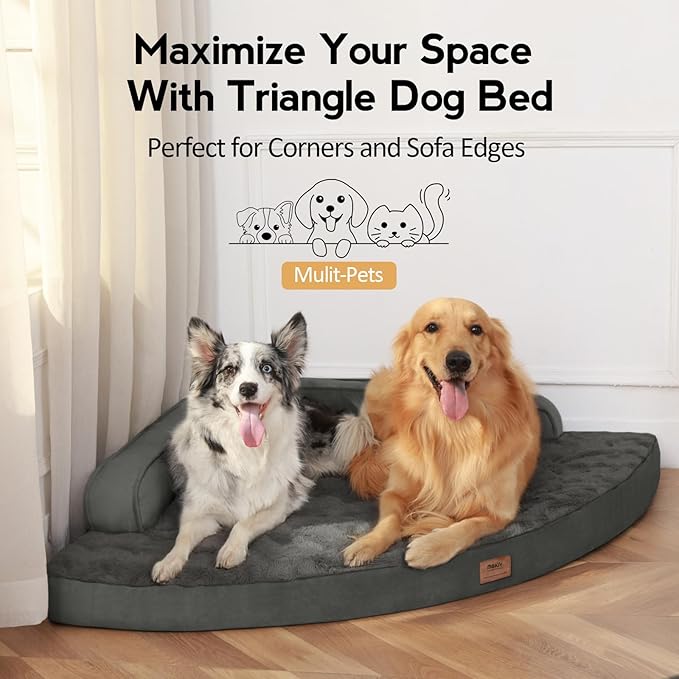Large Dog Bed - XL Orthopedic Egg-Crate Memory Foam Dog Beds - Image 4